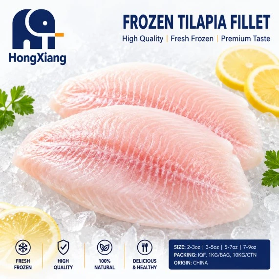 Filet de tilapia surgelé de qualité supérieure